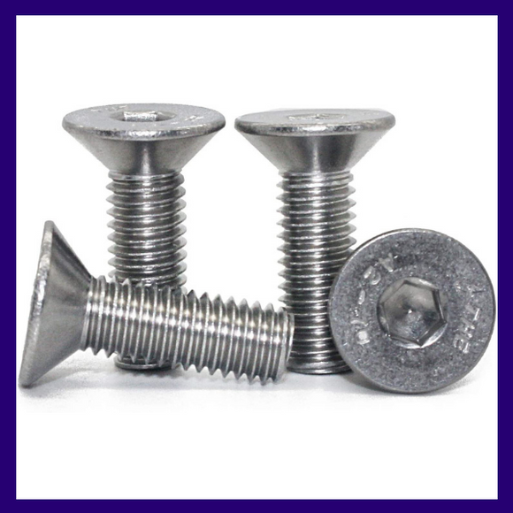 TORNILLO SOCKET CABEZA PLANA METRICO INOX. 304