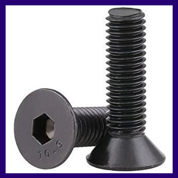 TORNILLO SOCKET CABEZA PLANA METRICO NEGRO