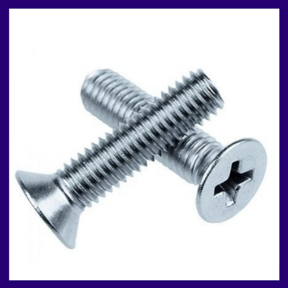 TORNILLO CABEZA PLANA PHILLIPS METRICO GALVANIZADO