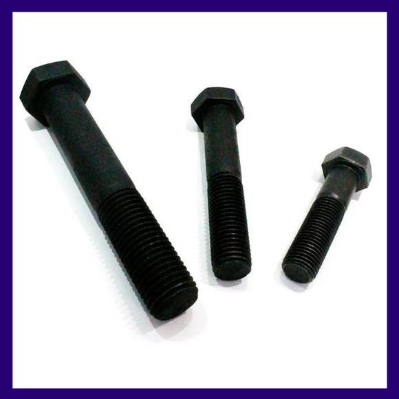 TORNILLO CABEZA HEXAGONAL  CL8.8 METRICO NEGRO FINO CUERDA CORRIDA