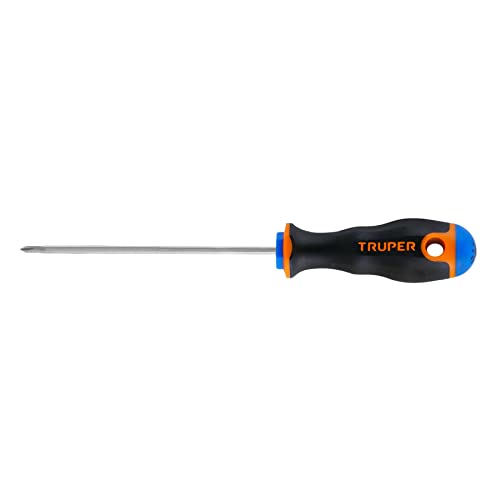 Truper DP-1/8X4B, Desarmador punta Phillips # 0, mango Comfort Grip, 4