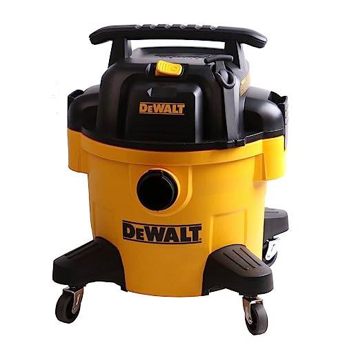 DEWALT - DXV06P Aspiradora para húmedo y seco de poliéster, 22.7 l, Color Amarillo