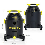 STANLEY SL18701P-10A Aspiradora en húmedo/seco, 10 galones 6.0 Pico HP, 10 galones, Negro