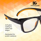 KleenGuard™ V30 Maverick™ - anteojos de seguridad (49312), con revestimiento antirreflejo, lentes transparentes, marco negro, unisex para hombres y mujeres (cantidad 12)