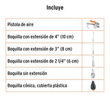 Truper JAN-5, Juego de pistola sopleteadora con 5 boquillas