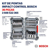 Bosch Kit de puntas y Dados Impact Control 36 und.