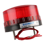 Baomain Industrial Signal Warning lamp Alrededor Rojo Luz de advertencia Parpadeo LTE-5061 AC 110V 3W