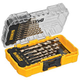 DEWALT DW1956 Set 16 Brocas HSS Punta Piloto Recubrimiento Gold Ferrous