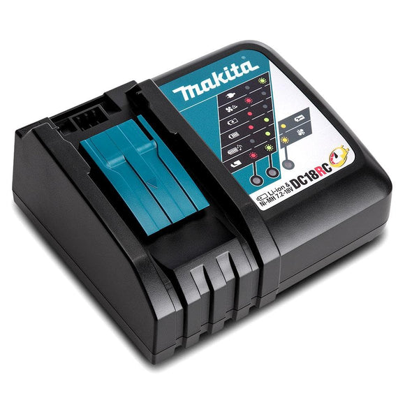 Makita DC18RC - Cargador (220-240, 50/60, 9 A, Ión de litio, 0.36 h, 3000 mAh)