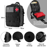 NANWEI Kit de Supervivencia, Kit de Supervivencia de 118 Piezas Profesional, con Brújula, Chubasqueros, Camping Accesorios para Aventuras de Camping