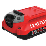 CRAFTSMAN Starter Kit de 2 Baterias de Ion Litio 20V 2.0 Ah y Cargador CMCB202-2CK