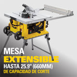 STANLEY Sierra de Mesa Portatil y Extendible hasta 660mm con Motor de 1800W SST1801