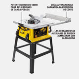 STANLEY Sierra de Mesa Portatil y Extendible hasta 660mm con Motor de 1800W SST1801