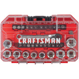 CRAFTSMAN Juego de llaves SAE y métrico 1/4 pulgadas Drive, 35 piezas (CMMT12005LZ)