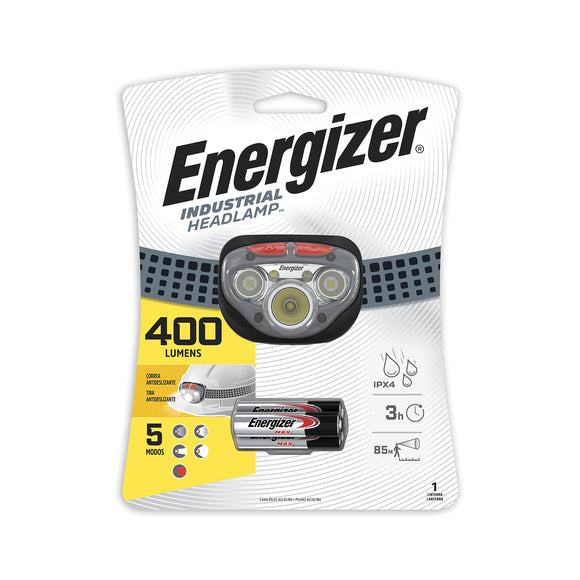 Energizer, Linterna Manos Libres Industrial, Amarillo/Blanco