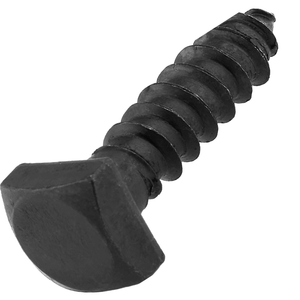 Tornillos rústicos de cabeza cuadrada de 3/8 pulgadas. x 1-1/2 pulgadas. 50 tornillos de óxido negro de Makers Bolt para proyectos antiguos y restauración de carpintería