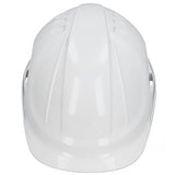 Astibym Casco de Ventilación ABS Blanco Casco de Trabajo con Tapa Protectora Ventilada para Ingeniería de Obras Construcción de Ferrocarriles