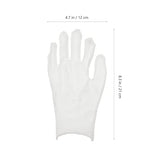 KALLORY 15 pares de guantes hidratantes durante la noche, guantes de algodón para cosméticos, guantes de mano exfoliantes, guantes de spa de belleza, guantes de limpieza para eccema, piel seca, spa