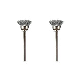 Dremel 442-02 Carbon Steel Brushes (2 Pack), 1/2"