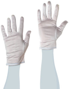 Guantes antiestáticos de nailon y poliéster, antiestáticos, de protección Industrial 99-6458L/M, de 2-25/128", de longitud, mediano, blanco (paquete de 12 pares)