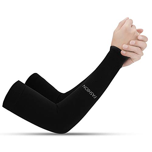 Zitainn 1 par de Mangas de Brazo de enfriamiento Cubierta de Brazo Absorbente de protección UV para Ciclismo al Aire Libre Conducción Correr