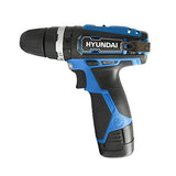 TALADRO ATORNILLADOR HYUNDAI 12V C/ESTUCHE + C/2 BATERIAS + 1 CARGADOR