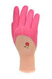 G & F 2030 Women garden gloves with Micro Foam Nylon Latex Coating, Texture Grip, 3 Pair Pack