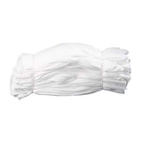 Bestgle 15 Pares Guantes de Trabajo de Algodón Color Blanco de 21 cm para Inspeccionar Joyas, Humectantes para Manos Secas y Trabajo Diario(XL)