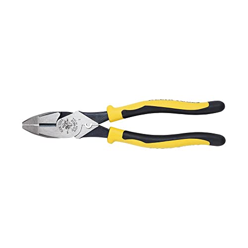 Klein Tools - Alicates de corte lateral J213-9NECR Journeyman™, NE de alto apalancamiento, troquel de crimpado