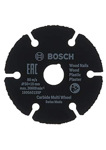 Bosch Home and Garden 1600A01S5X - Disco de corte para rueda de carburo (para material múltiple, Ø 50 mm, accesorios para Bosch Easy Cut&Grind)