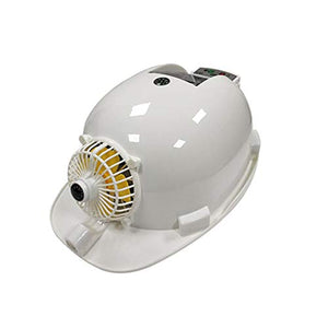 LSX - Casco Casco de seguridad: ventilación de verano, tapa de refrigeración, antivibración, iluminación recargable con energía móvil, construcción, doble fuente de alimentación, ventilador solar somb