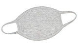 Mascarilla facial reutilizable de triple capa ovalada antipolvo de algodón peinado (gris, 1 unidad)