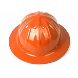 LINGOSHUN Cascos de Seguridad Industrial Rígido de Aluminio,Protección de la Cabeza,Resistencia al Impacto Casco de Construcción/Orange / 1 PCS