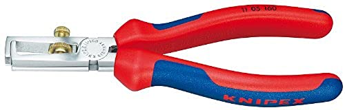 KNIPEX Tools - Pelacables tipo extremo, cromo, multicomponente (1105160), 6.25