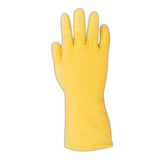 Ansell 11432 guantes de látex sin soporte, 25 pulgadas de altura, 11 pulgadas de longitud, 6 pulgadas de ancho, tamaño 8, natural (paquete de 12), Natural, Talla 9