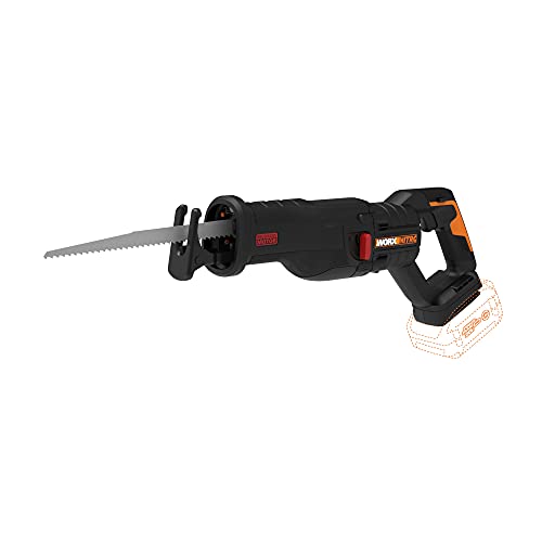 Worx Nitro WX516L.9 - Sierra alternadora inalámbrica con motor sin escobillas (20 V, solo herramienta)