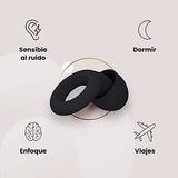 Loop Quiet - Tapones Oídos para dormir – Protección Auditiva de Silicona Suave Reutilizables + 8 Puntas para los Oidos en XS/S/M/L - Reducción Sonido 27dB - Antiruido, Estudiar - Negro