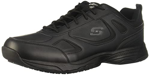 Skechers, Tenis para Trabajo para Hombre, Dighton 77111, Negro, 26 Ancho Medio