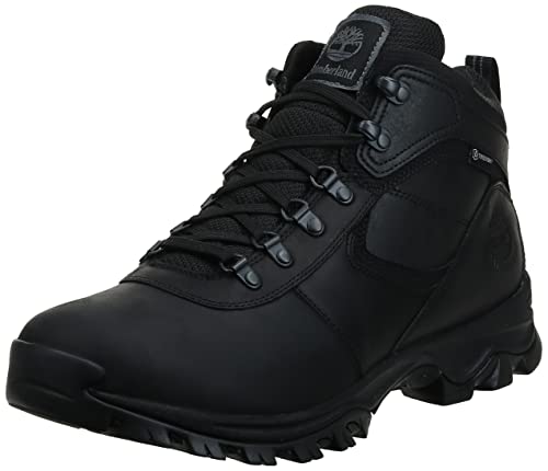 Timberland Botas de Cuero Impermeables antifatiga para Hombre, Negro, 10