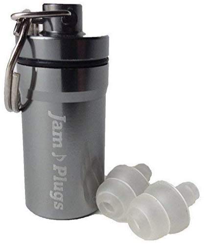 Concert Musician Earplugs: Músicos tapones para los oídos: jamplugs 19dB transparente reutilizable tapones para los oídos de alta fidelidad para conciertos, música y músicos