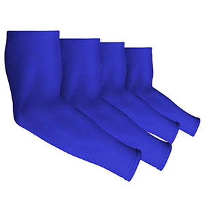 Mangas para brazo de seda hielo, con protección solar UV UPF 50, Paq4 pares,Mangas protectoras de brazos para baloncesto, correr, ciclismo, golf, béisbol y fútbol