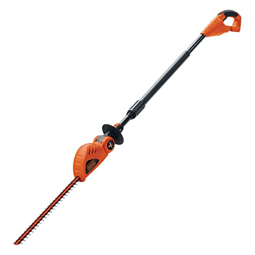 BLACK+DECKER LPHT120B Bare Max Lithium Ion Pole Hedge Trimmer, 20-Volt