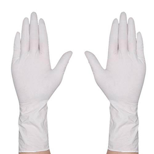 HEALLILY Guantes Desechables Guantes de Goma: 10PAIL Guantes Impermeables Guantes Antiestáticos Protectores de Manos Dedos Anti Deslizamiento Cubiertas de Mano para Reparación Reloj de