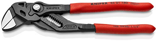 KNIPEX Tools - Llave de alicates, acabado negro (8601180), 7 1/4 pulgadas