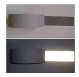 Cinta Reflectante Gris Plata de Alta Visibilidad 100m Ancho 5cm 2" Cinta de Seguridad Reflectiva de Tela Uniformes Chalecos de Seguridad Reflejante Advertencia de Cosido Ajuste de Seguridad