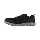 Reebok - Zapatos para hombre Work RB4041 Sublite Cushion, puntera de seguridad, atléticos, industriales y de construcción, negros, 8.5 de ancho