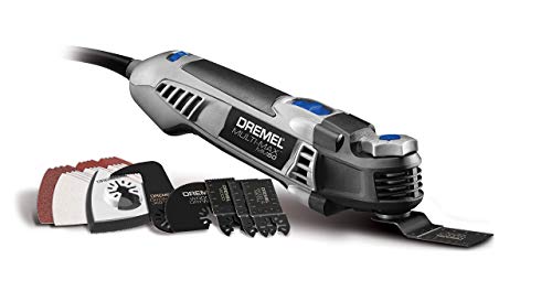 Dremel MM50-01 Multi-Max - Kit de herramientas oscilantes para vacaciones con cambio de accesorios sin herramientas, 5 amperios, multiherramienta con 30 accesorios, cabeza compacta y cuerpo en ángulo, paneles de yeso, clavos, quitar lechada y lijado (Re