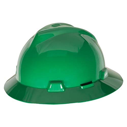 MSA Casco ala Ancha Marca Variedad DE Colores SUSPENSIÓN FAS TRAC III (Verde)