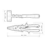 ToughBuilt - Costuradora de 3 pulgadas - Diseño de cabeza forjada - Capacidad de mandíbula de 1/4 pulgadas a 1-1/4 pulgadas - Marcas de profundidad de 1/4 pulgadas - (TB-H4-61-S3)