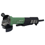 Metabo HPT Amoladora angular | 4-1/2 pulgadas | Interruptor de paleta | 12 amperios | Motor sin escobillas CA | Freno eléctrico | Reducción de retroceso | G12BYEQ, verde